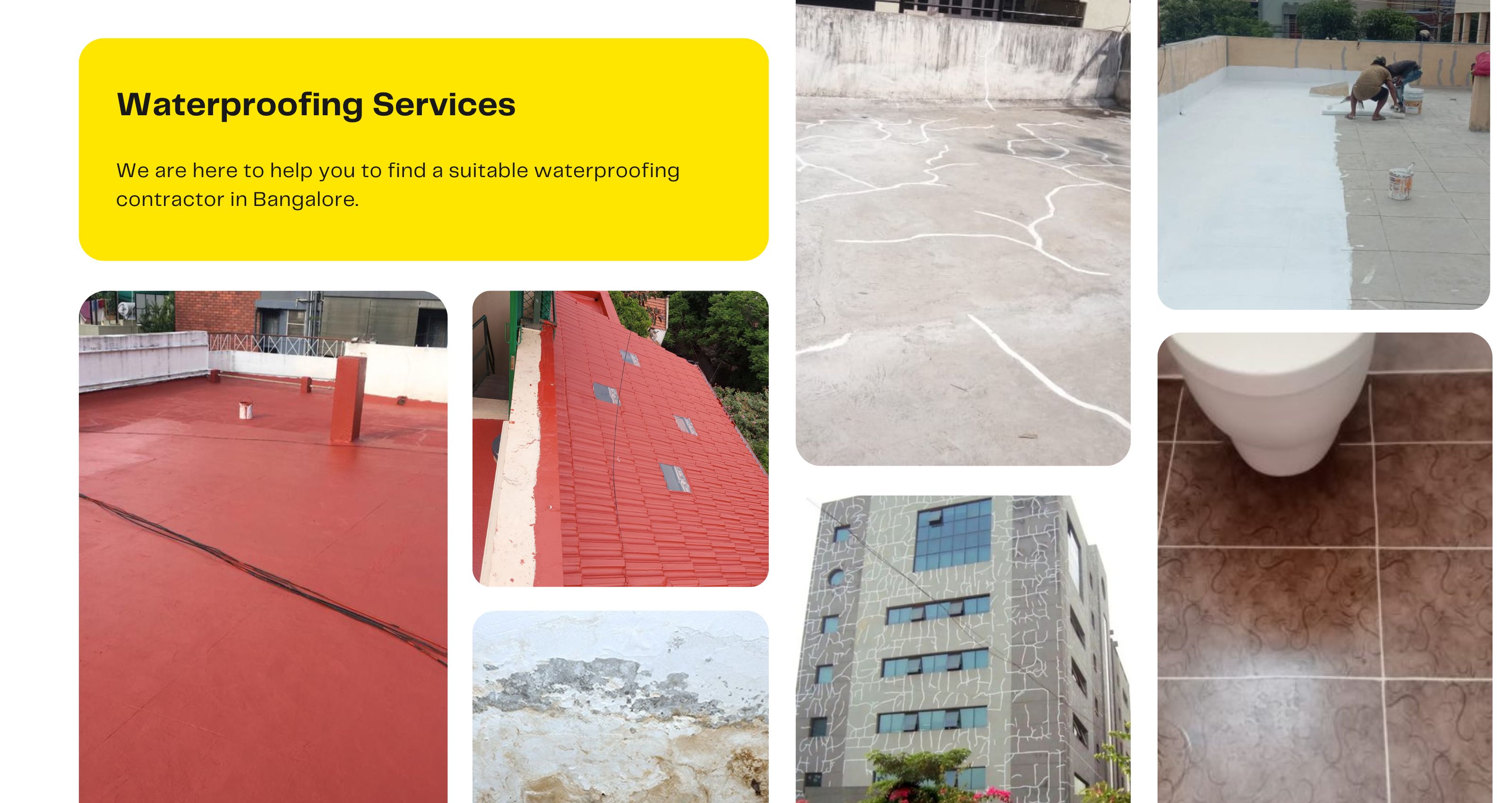  Waterproofing Services in Bangalore